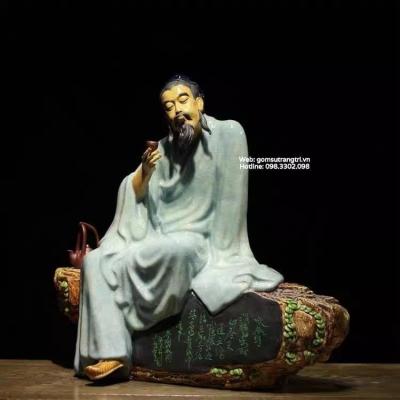 TƯỢNG SỨ PHẬT SƠN MEN CHẢY – THẦN TRÀ